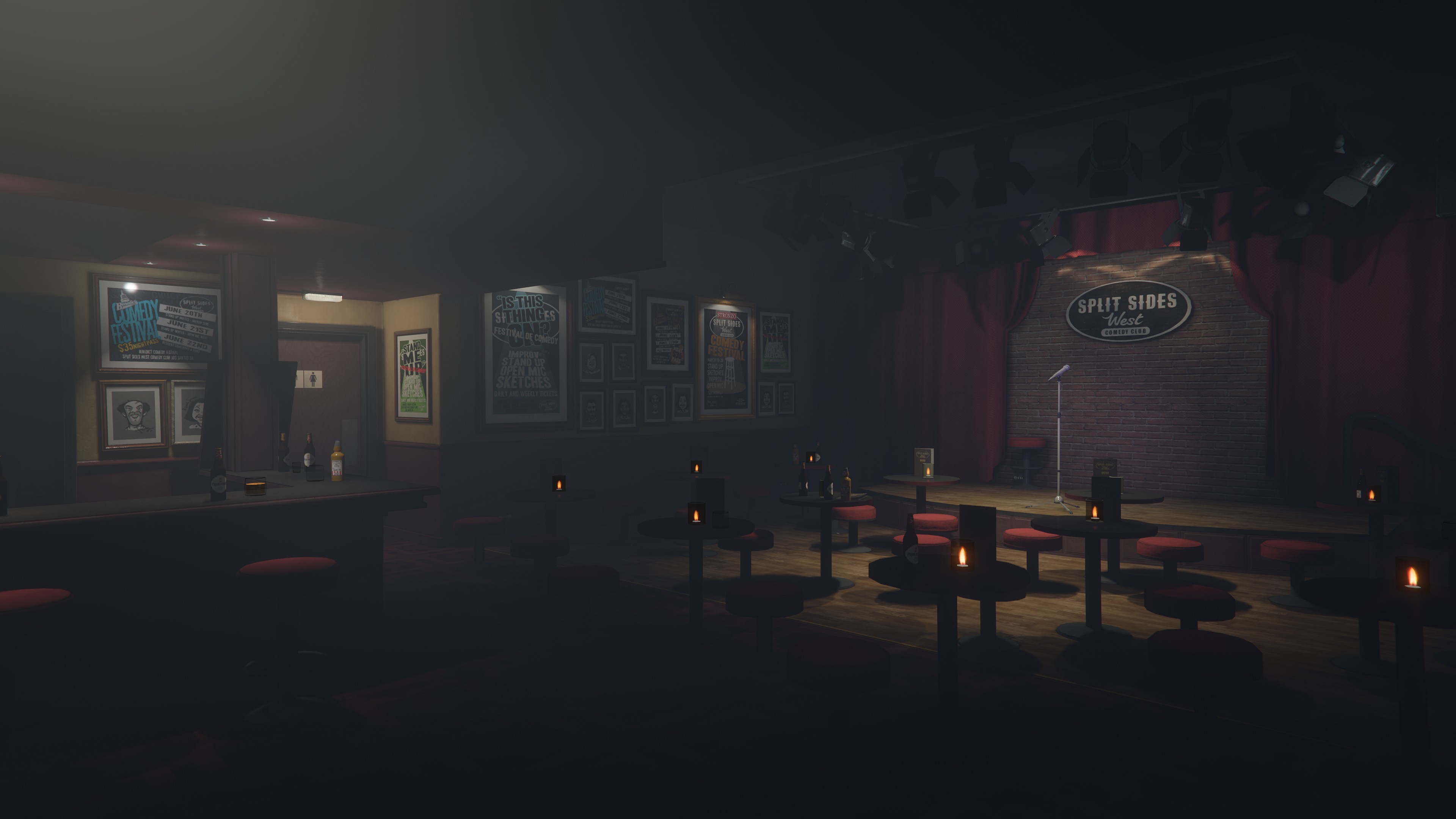 The Split Sides Comedy club. We can assume Rockstar planned comedians like we had in GTAIV.
